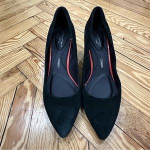 Rockport Pumps Womens  Black Trutech Salima Pointed Toe Slip On Leather